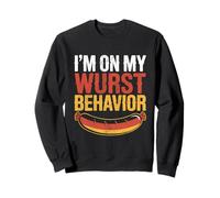 On My Wurst Behavior Oktoberfest Funny German American Humor Sudadera