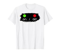 ON/Off Brush Stroke Power Symbol Design Camiseta