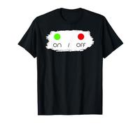 ON/Off Brush Stroke Power Symbol Design Camiseta