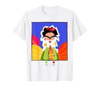 ON/Off Frida Kahlo Modern Art Portrait Design Camiseta