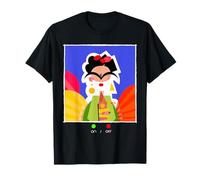 ON/Off Frida Kahlo Modern Art Portrait Design Camiseta