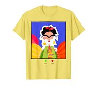 ON/Off Frida Kahlo Modern Art Portrait Design Camiseta