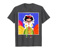 ON/Off Frida Kahlo Modern Art Portrait Design Camiseta