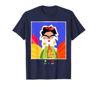 ON/Off Frida Kahlo Modern Art Portrait Design Camiseta