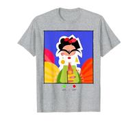 ON/Off Frida Kahlo Modern Art Portrait Design Camiseta