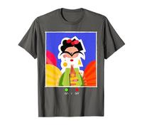 ON/Off Frida Kahlo Modern Art Portrait Design Camiseta