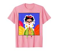 ON/Off Frida Kahlo Modern Art Portrait Design Camiseta