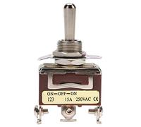 ON-OFF-ON Small Momentary Toggle Switch Button Reset Doble SPDT 3-Pin 12mm 15A 250VAC