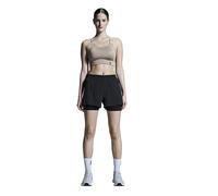 ON Pantalón corto de running 2 en 1 de 3 Performance para mujer negro | XS