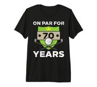 On Par For 70 Years Cool 70th Birthday Golfing Golfer Men Camiseta Premium
