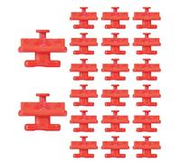 On-Q AC1051-KH-20 - Clips para poste de cerradura (paquete de 20), color rojo