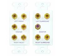 On-Q F9004WH 5.1 - Kit de conexión para Cine en casa, Color Blanco