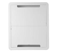 On-Q Legrand ENP1705NAV1 - Recinto Multimedia de 17 Pulgadas, Organizador de Cables de Pared, Panel de Red doméstica de Doble propósito para Almacenamiento de Dispositivos, Caja Multimedia, Blanco,