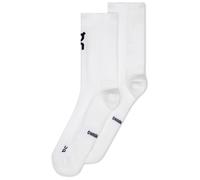 On - Ropa para trail running - Core Run Sock High 2P White - Talla 44-46 - Blanco Blanco 44-46