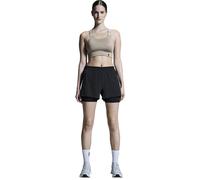 ON Pantalón corto de running 2 en 1 de 3 Performance para mujer negro | M