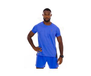 On-Running camiseta manga corta Performance-T M AOP XL Azul
