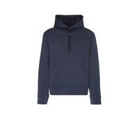 ON Sudadera con capucha para correr Focus Tech para hombre azul oscuro | S