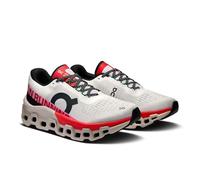 On Tenis Cloudmonster para mujer, Marfil/rojo, 7.5