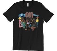 On The Corner Men T-Shirt Jazz Trumpet Legend Sketches tee Black