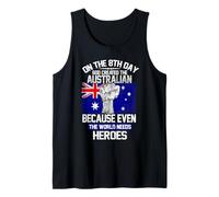 On The Eighth Day God Created The Australian Pride Heroes Camiseta sin Mangas