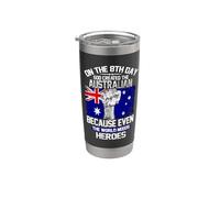 On The Eighth Day God Created The Australian Pride Heroes Vaso térmico de acero inoxidable de doble pared
