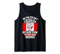 On The Eighth Day God Created The Canadian Pride Heroes Camiseta sin Mangas