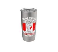 On The Eighth Day God Created The Canadian Pride Heroes Vaso térmico de acero inoxidable de doble pared
