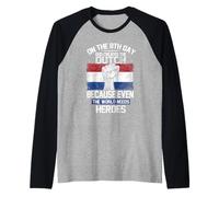 On The Eighth Day God Created The Dutch Heroes Holland Camiseta Manga Raglan
