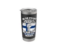 On The Eighth Day God Created The Finnish Pride Heroes Vaso térmico de acero inoxidable de doble pared