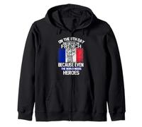 On The Eighth Day God Created The French Pride Heroes Sudadera con Capucha