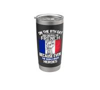 On The Eighth Day God Created The French Pride Heroes Vaso térmico de acero inoxidable de doble pared