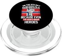 On The Eighth Day God Created The Norwegian Pride Heroes PopSockets PopGrip para MagSafe