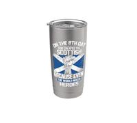 On The Eighth Day God Created The Scottish Pride Heroes Vaso térmico de acero inoxidable de doble pared