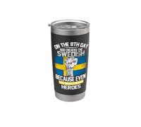 On The Eighth Day God Created The Swedish Pride Heroes Vaso térmico de acero inoxidable de doble pared
