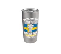 On The Eighth Day God Created The Swedish Pride Heroes Vaso térmico de acero inoxidable de doble pared