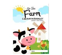 On the Farm Colouring Booklet, colour and learn