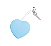 On the Go - Abalorio para el cuidado de la pantalla del teléfono, accesorio de limpieza de corazón azul con correa para pantallas de teléfono, lentes de gafas y lentes de cámara para llevar a diario