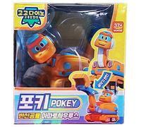 On The Go Gogo Dino Temporada 4 Transformadora Robot Dinosaurio Apatosaurus Pokey A Naranja Juguete Carretilla Elevadora Y El Color Azul