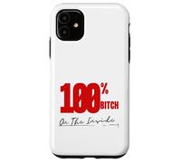 On The Inside I'm 100% Bitch 4B Movement Regalos para mamá Oso Carcasa para iPhone 11