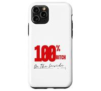 On The Inside I'm 100% Bitch 4B Movement Regalos para mamá Oso Carcasa para iPhone 11 Pro