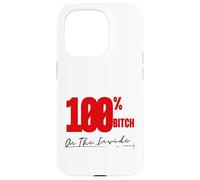 On The Inside I'm 100% Bitch 4B Movement Regalos para mamá Oso Carcasa para iPhone 15 Pro