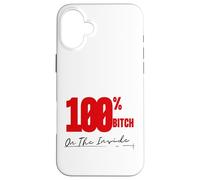 On The Inside I'm 100% Bitch 4B Movement Regalos para mamá Oso Carcasa para iPhone 16 Plus