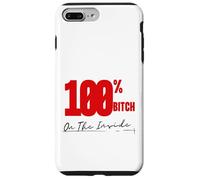 On The Inside I'm 100% Bitch 4B Movement Regalos para mamá Oso Carcasa para iPhone 7 Plus/8 Plus