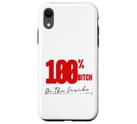 On The Inside I'm 100% Bitch 4B Movement Regalos para mamá Oso Carcasa para iPhone XR