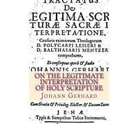 On the Legitimate Interpretation of Holy Scripture
