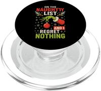 On The Naughty List and I Regret Nothing PopSockets PopGrip para MagSafe