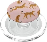 On The Prowl Pink Leopard PopSockets PopGrip para MagSafe