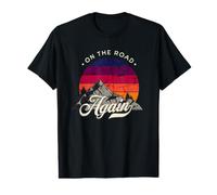 On The Road Again - Diseño Vintage de Aventura en el Desierto Camiseta gráfica económica