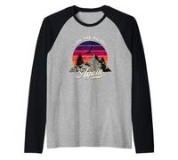 On The Road Again - Diseño Vintage de Aventura en el Desierto Camiseta Manga Raglan