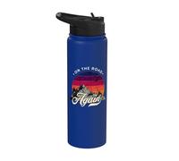 On The Road Again - Diseño vintage de aventura en el desierto Stainless Steel Insulated Water Bottle